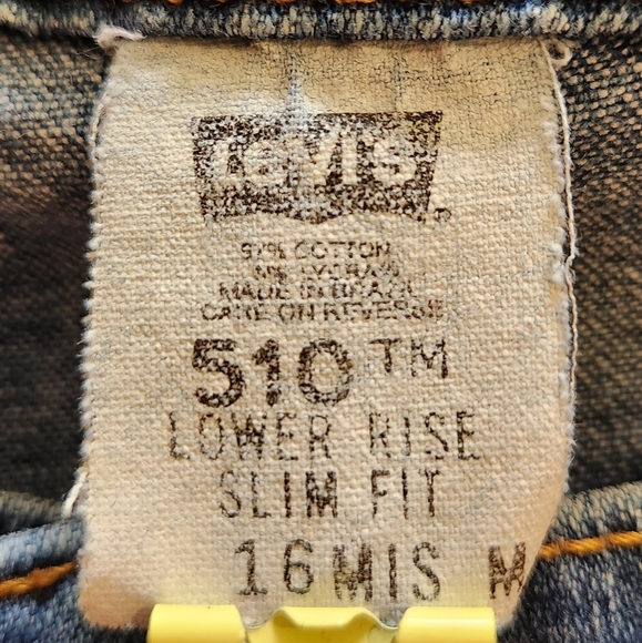 Vintage Levi's 510 Lower Rise Slim Fit Jeans, size 16 MIS - Picture 7 of 8